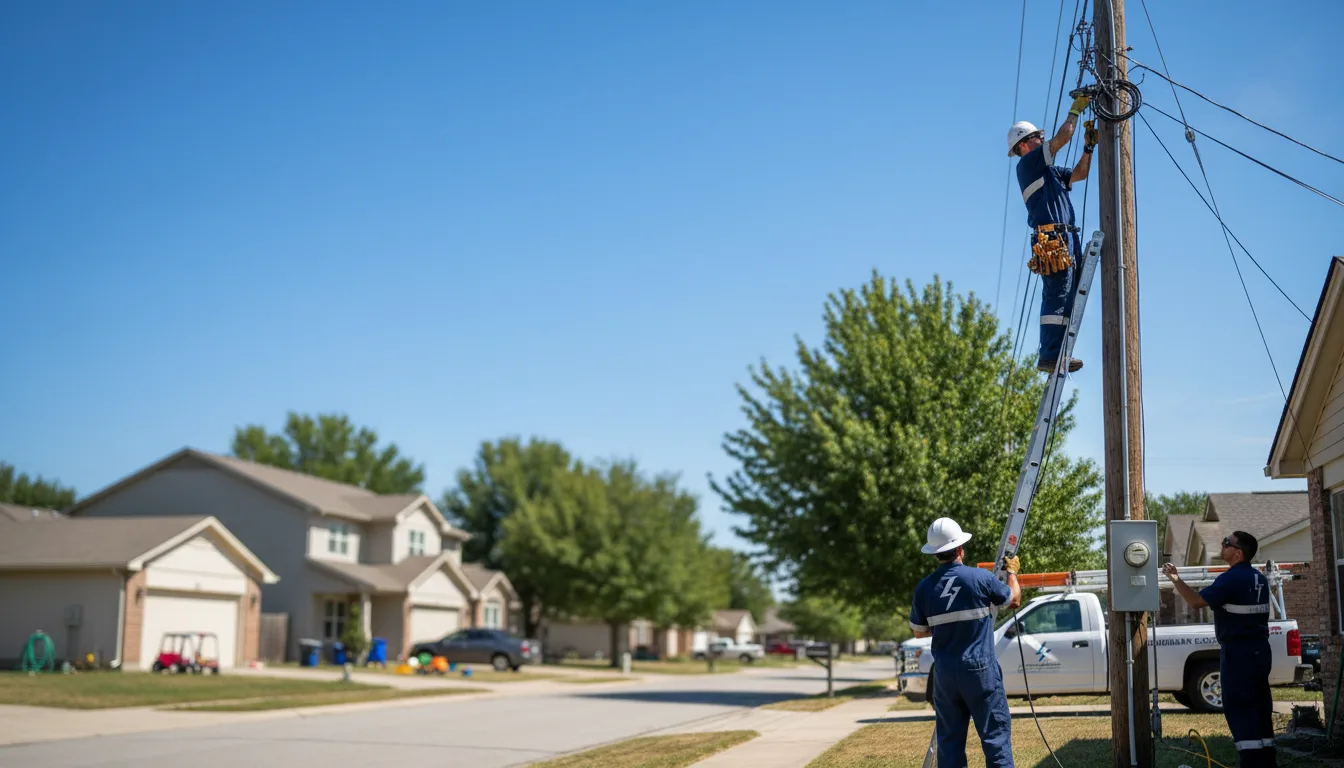 Residential electrician providing installation services in Pharr, TX